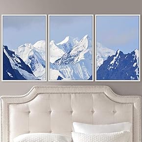signwin 3 Piece Framed Canvas Wall Art Snow...