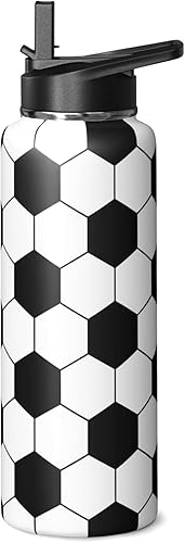 Miniatura 9 de Botella de Agua de Voleibol 32oz Botellas Deportivas Aisladas de Agua Botellas de Regalo de Voleibol para Hombres Mujeres Regalo para Entrenadores