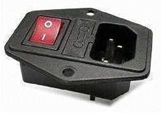 RetroArcade.us Arcade Cabinet Switched Power Socket with Switch and 5 amp Fuse Jamma