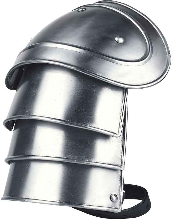 Steel Adam Spaulders Medieval Crusader Pauldron Armor Costume Fantasy LARP Armour Knight Shoulder Guard Halloween Reenactment Cosplay Party Silver