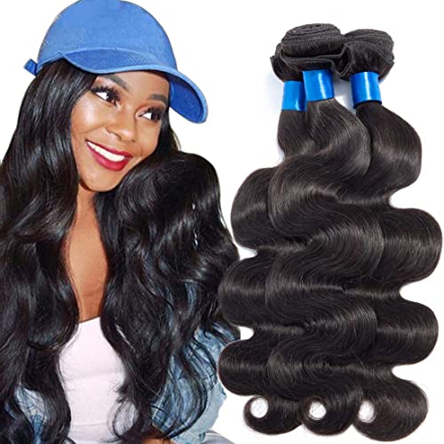 Cranberry Hair Brazilian Virgin Hair Body Wave Bundles 100% Unprocessed Human Hair Extention Nature Color (28 28 28)