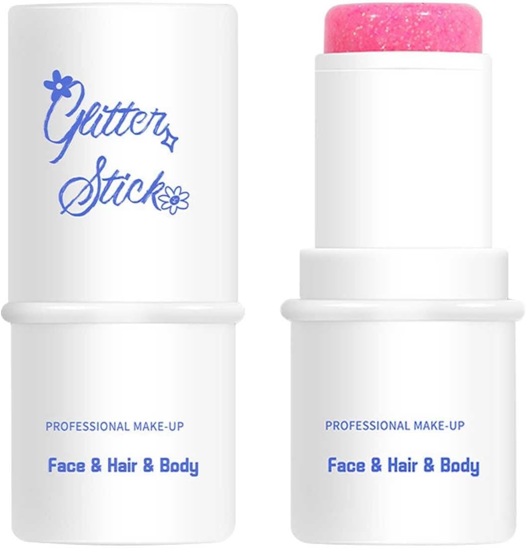 8 Colors Roll On Powder Eyeshadow Glitter Eyeshadow Stick Eye Shadow Powder Makeup Pearl Sequins For Eyes Highlighting Rude Cosmetics (B, One Size)