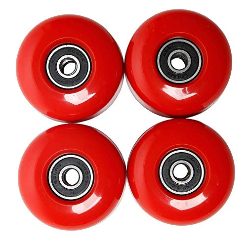 Freedare Skateboard Wheels With Bearings 54Mm Street Wheels Skateboard Tricks (Red,Set Of 4) #TOP1