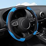 [Installation facile] : Notre housse de volant est conçue pour une installation simple et rapide. Le matériau flexible et élastique vous permet de l'étirer facilement sur votre volant pour un ajustement parfait et sécurisé en quelques minutes. Aucun outil n'est nécessaire, et la doublure intérieure douce garantit qu'aucun dommage ni résidu ne soit laissé sur la surface de votre volant d'origine