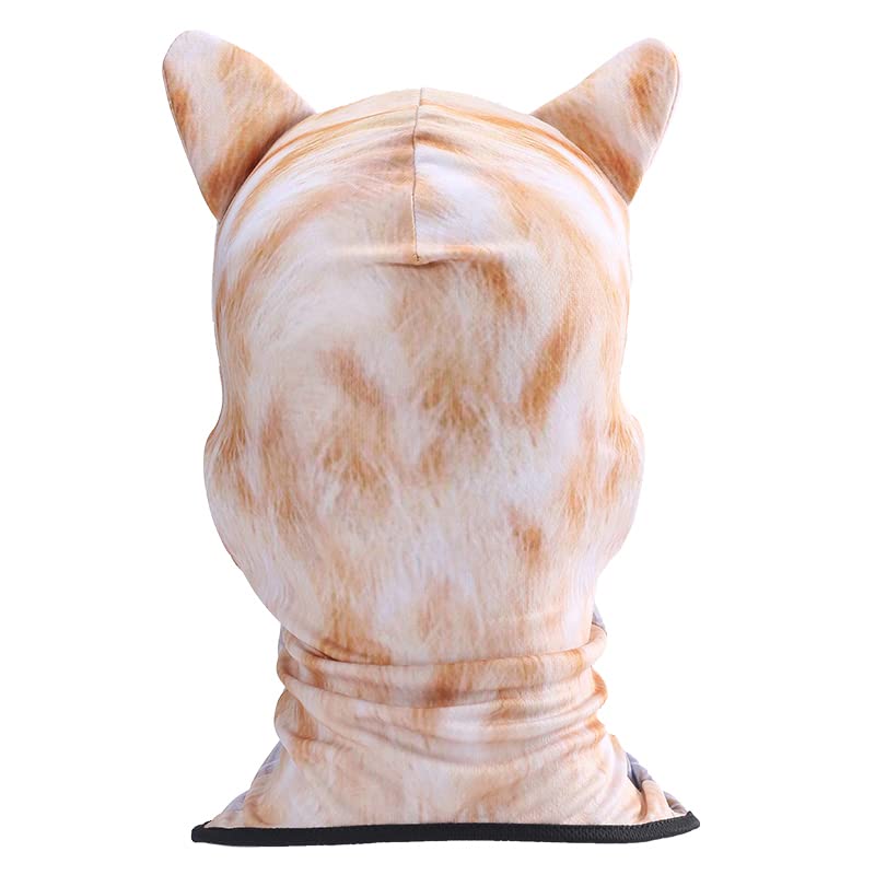 Image of Cat Balaclava,Dog Balaclava,Halloween Hat,Cute Full Face Hood Mask Animal Ski Mask for Hiking Riding Sports Outdoor