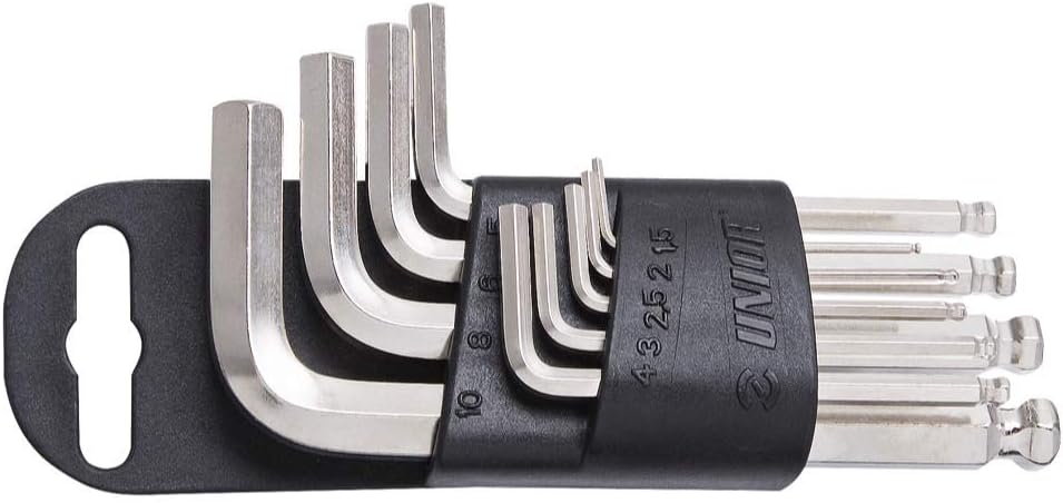 Unior 9-piece Short Ball End Hex Wrench Set - 220/3SPH