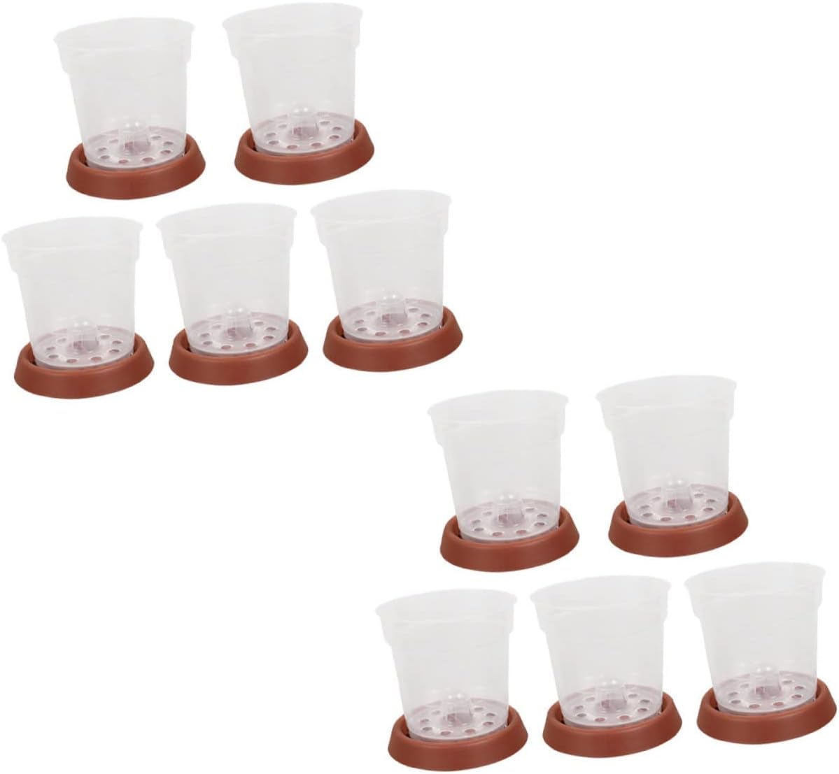 BESPORTBLE 10pcs Plant Nursery Pots Trays Aerated Design for Optimal Growth Containers for for Gardening