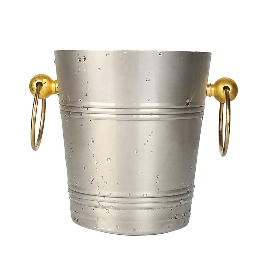 Cubo de champán de acero inoxidable de 3 litros para hielo y botellas