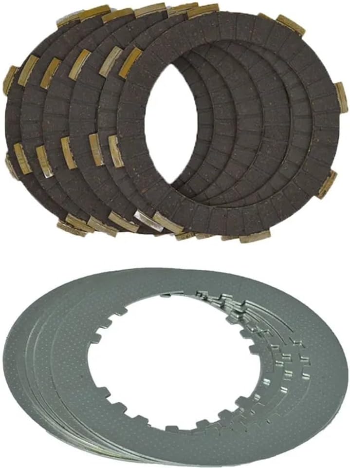 Friction Clutch Plate 5 Column Enhanced Clutch (6pcs Friction Plates+5pcs Iron Disc) Set For CG150 CG175 CG200 CG250 Replacement