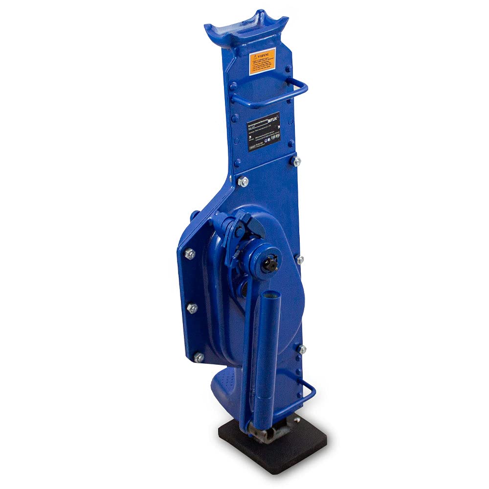 BITUXX® Stahlwinde 10,0 t Zahnstangenwinde Zahnstangenheber Stockwinde Hubwinde Hebewinde 10000 kg Winde (1 Paar)