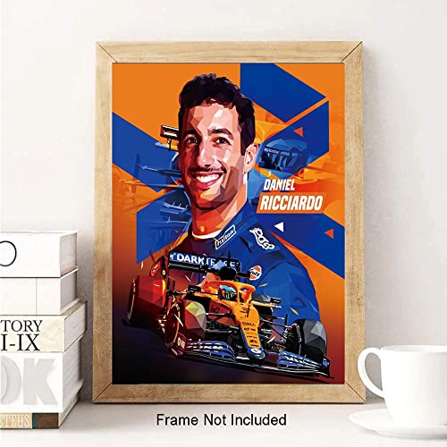 Tanxm F1 Champion Driver Poster - Formula Racing Poster - F1 Car Racing Grand Prix Posters - F1 Wall Art Perfect For Boys Room Decor，Set Of 6 (8”X 10” ， No Frame #TOP4