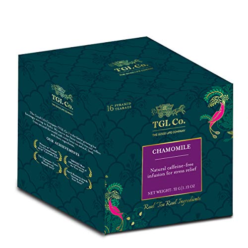 Image of TGL Co.Chamomile Herbal Tea Infusion (16 Tea Bags)|Rich in Anti Oxidant | Refreshing | No Artificial flavor | Improve Digestion (Pack of 2)