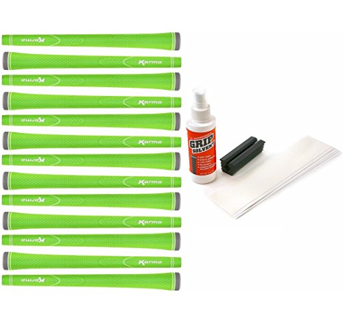 Karma Neion II Grip - Green - 13 pc Grip Kit (with Tape, Solvent, Vise clamp)