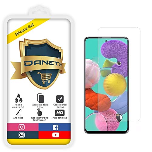 Película de Gel Silicone Flexível Para Para Samsung Galaxy A71 com tela de 6.7 Polegadas - Proteção