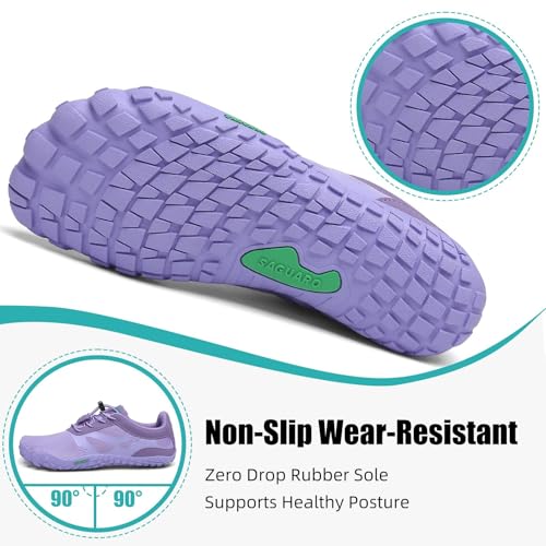 Image of SAGUARO Womens Mens Barefoot Shoes Minimalist Trail Runner Wide Toe Box Zero Drop Outdoor Cross Training Shoe