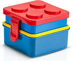 Marmita Infantil Dupla Lancheira Escolar Creche 2 Potes Colorida