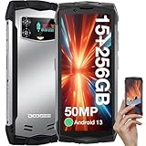 【15GB RAM + 256GB ROM, Helio G99】La combinación del procesador Helio G99 y 15 GB de RAM de gran capacidad (8 GB + hasta 7 GB de RAM extendida) hace de DOOGEE Smini un potente movil todoterreno. El procesador octa-core proporciona un alto rendimiento, lo que garantiza una ejecución fluida de las aplicaciones y una experiencia de juego, mientras que el almacenamiento de 256 GB garantizan que los usuarios puedan manejar y almacenar grandes cantidades de datos con facilidad.