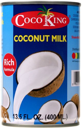 CocoKing 17% Coconut Milk, 13.5 Ounce (Pack of 24)
