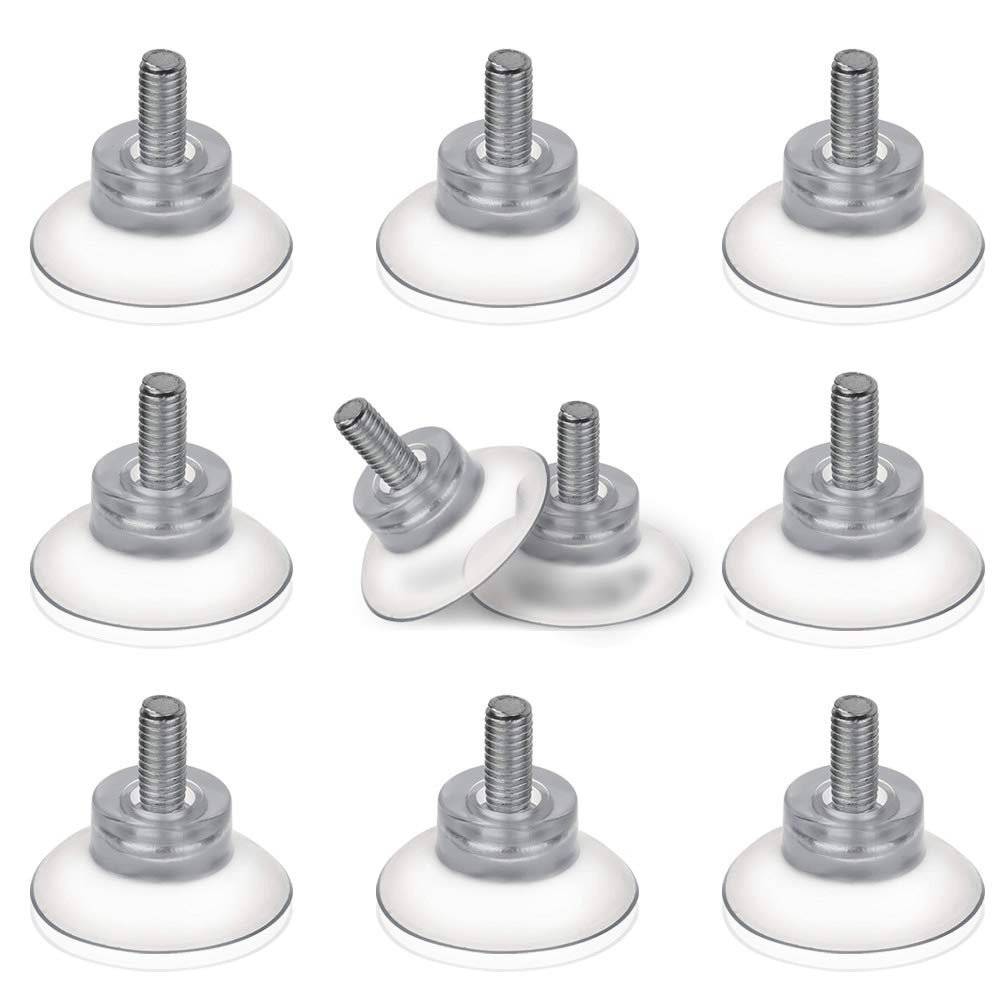 BLUECELL 10 PCS Rubber Strong Suction Cup Replacements for Glass Table