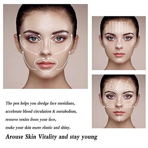 Acupuncture Pen Stainless Steel, Facial Reflexology Tools, Acupressure Tools For Trigger Point, Manual Massage Pen For Pressure Point/Deep Tissue/Face/Foot #TOP4