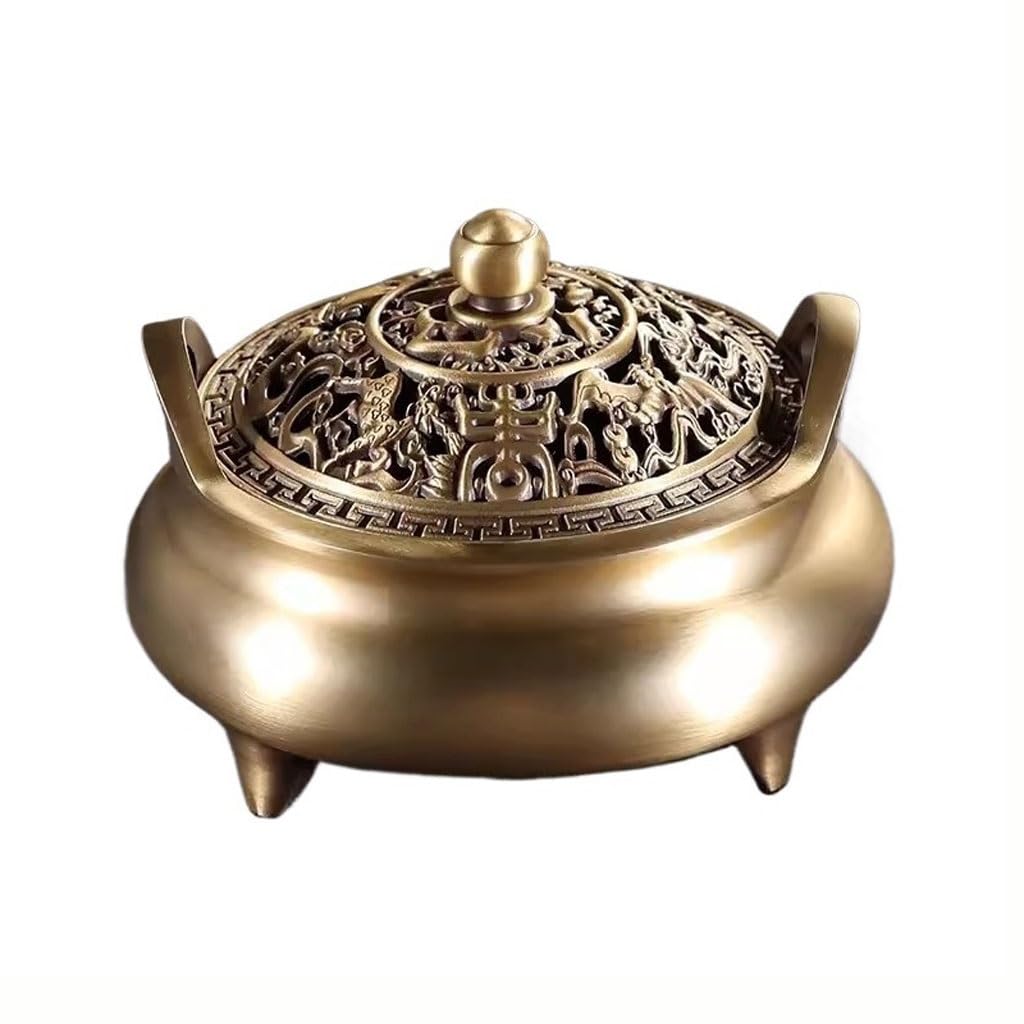 Incense Holder Base Metal Zen Tea Ceremony Aromatherapy Burner Home Indoor Incense Offering Seal