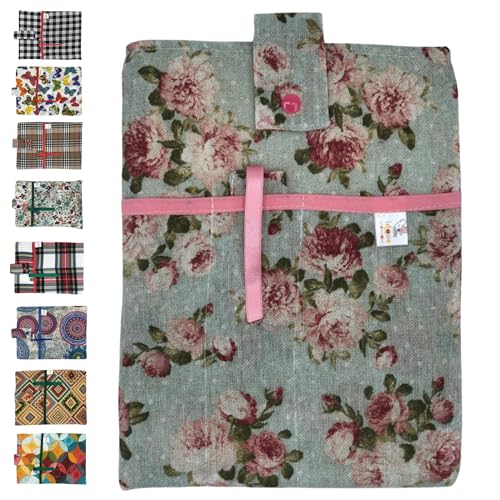 Funda Tablet 11” – Funda Libro Lectura – Funda Acolchada con Bolsillos – Bolsa Tablet con Cierre de Botón – Protector para iPad,Kindle,Libros,Cuadernos – Hecho a Mano Diseño Artesanal(Flores Rosa) Funda Tablet 11” – Funda Libro Lectura – Funda Acolchada con Bolsillos – Bolsa Tablet con Cierre de Botón – Protector para iPad,Kindle,Libros,Cuadernos – Hecho a Mano Diseño Artesanal(Flores Rosa)