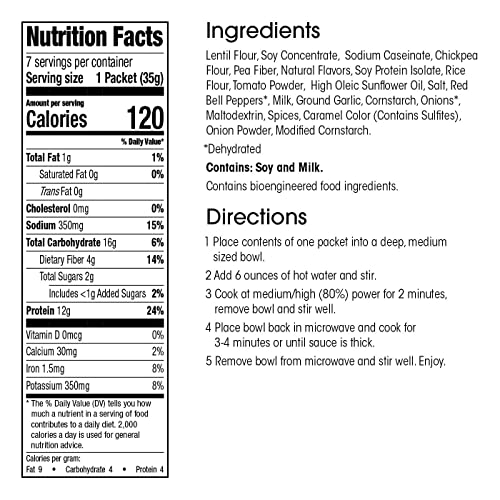 Wonderslim Plant Based Protein Rice Entree, Taco Rice, 12G Protein, 120 Calories, Gluten Free (7Ct) #TOP1