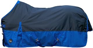 HKM Chester- 600D, 300g Wattefüllung Coperta da esterno Blu navy 165