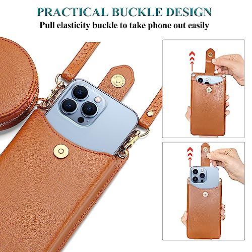 Image of Peacocktion Small Crossbody Cell Phone Purse for Women, Lightweight Mini Small Crossbody Bags for Women with Card Slots