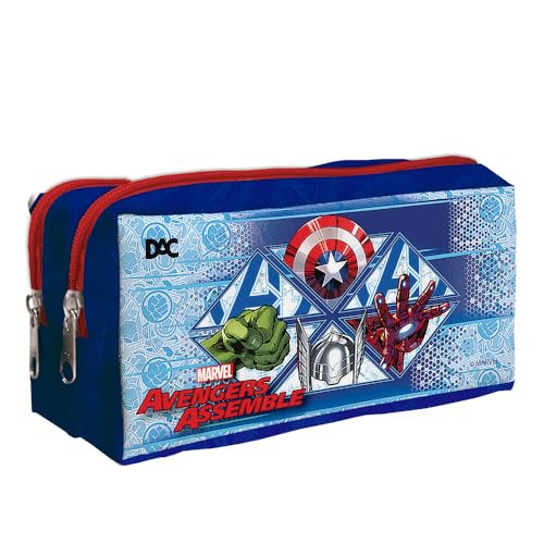 DAC - Estojo Duplo com 2 Zíperes em Tecido - Avengers