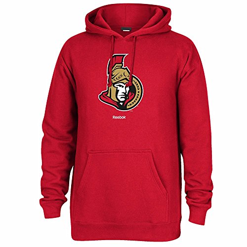 NHL Ottawa Senators Men's Jersey Crest Pullover Hoodie, Large, Red
