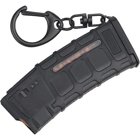 Tactical Mini Gun Keychain with Bullets