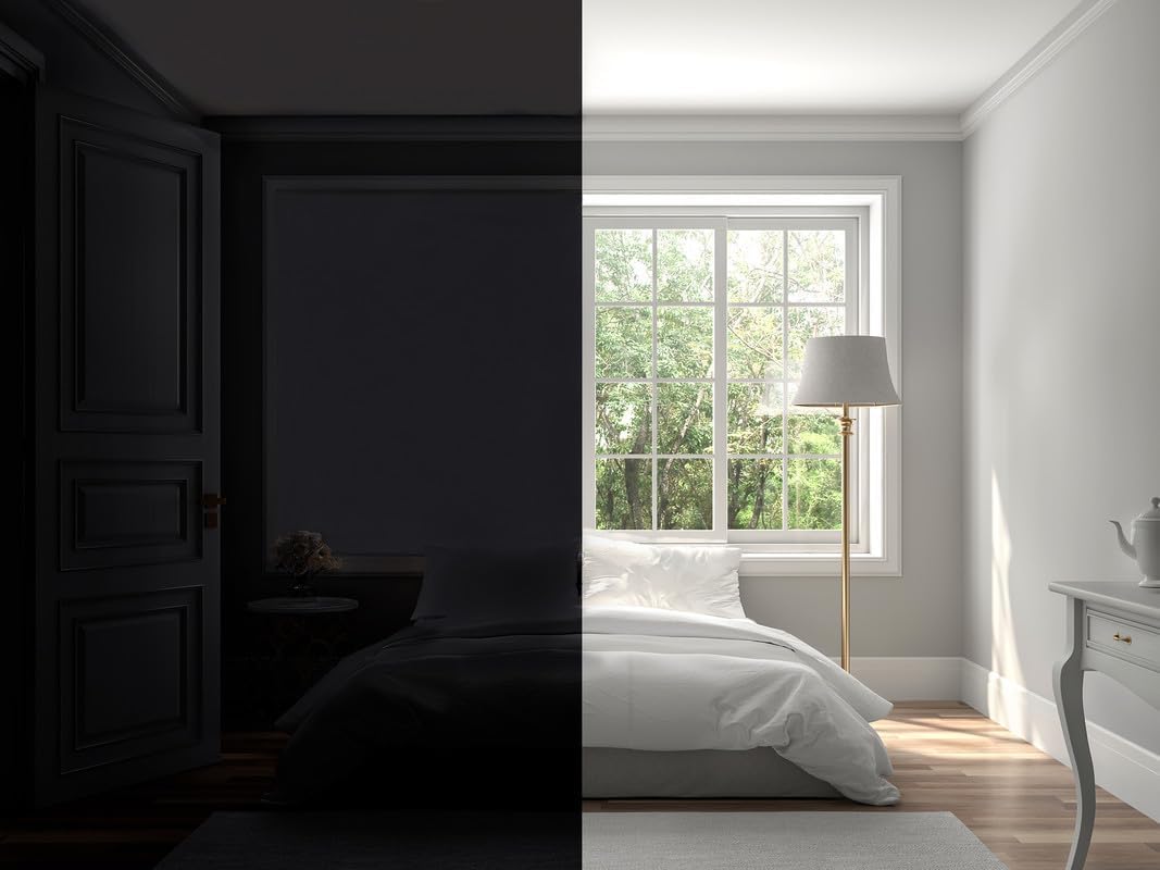 Easynight 100% Blackout Shade for Home, Large, Make Any Size and Shape Up to 78x57 Inches, No Drill, Easy to Use Temporary Or Permanent for Home Travel Office