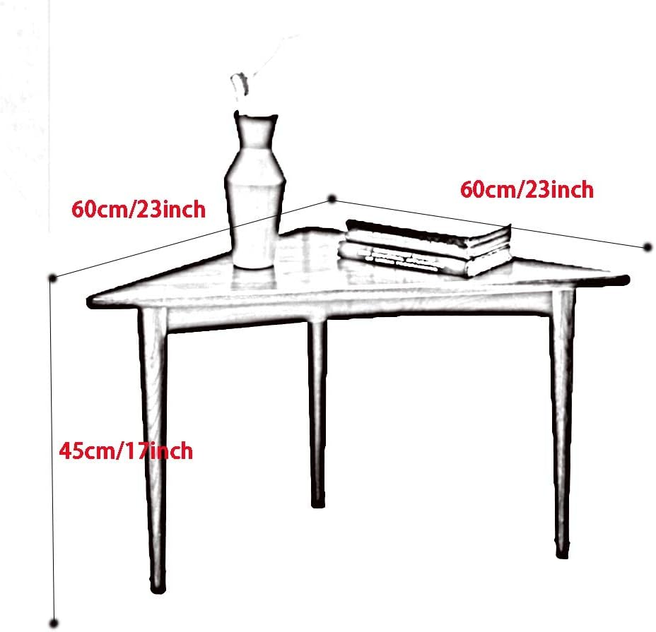 Side Table/End Table,Nesting Table，Solid Wood Tea Table Small Apartment Living Room Tea Table Home Coffee Table Set of 2 23 × 23 × 17 Inch