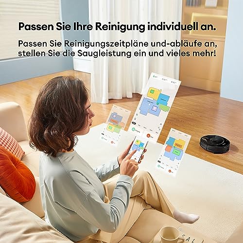 Ultenic Robot Vacuum Cleaner with Mop, Time Scheduled, 160mins Runtime, Hands-free 3L Self-Empty Dock, Carpet Auto-boost, Smarter Lidar Navigation, APP/Alexa,Ideal for Floor Carpet Pet Hair, T10 ELITE - Image 6