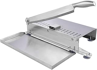 Healifty Manual Meat Slicer Meat Chopper with Blade for Beef Chicken Fish Lamb Vegetables Pizza Cheese Heavy Duty cutter for Home Bbq Hot Pot Restaurant Use