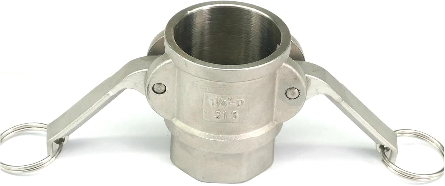 1-1/2インチ BSP メス 304 ステンレススチール タイプD ソケット クイックフィット カムロック コネクタ カムと溝カプ 2-1/2インチ  エンドタイプ DP カムロック クイックディスコネクトカップリング 304 ホースポンプ用ステンレスカム溝 エンジンポンプ用ワンタッチ ... 1-1/4" BSPメス304ステンレス鋼タイプDソケットクイックフィッティングカムロックコネクタカムと溝カプラレンチ