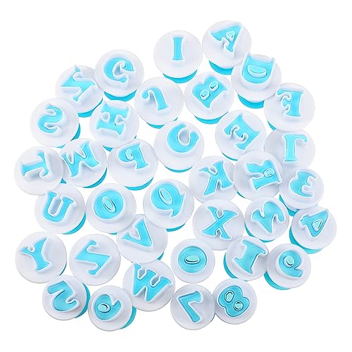 VINTORKY 1Set Alphabet and Cookie Stamp Letter and Fondant Cutters for Cake Decorating Baking Tools for DIY Fondant Cookies and Pastry