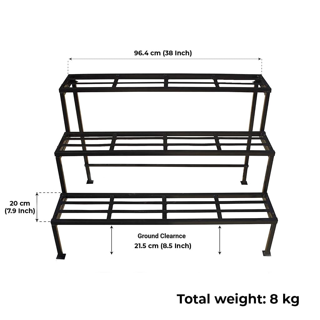 Stylish Black Plant Stand - Indoor & Outdoor -5