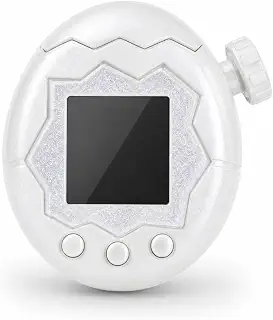 たまごっちパラダイス カバー カスタムシェル クリアケース ラメ入り カスタムシェル 透明ケース For Tamagochi Paradise ケース DIY ハンドメイド 手芸 手作り (パールホワイト)