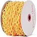 Goplus Plastic Chain Safety Barrier 125 Feet Plastic Barrier Chain UV Protected Weatherproof for Crowd Control Industrial Purposes Decoration Queue Line(Yellow)
