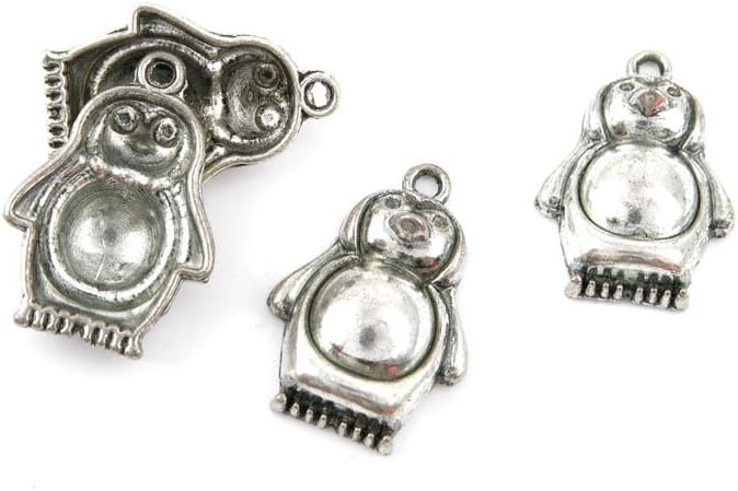 Jewelry Making Charms Retro Silver Tone for Necklace Pendant Bracelet Findings Vintage Bijoux Breloques Bulk 56689 Penguin