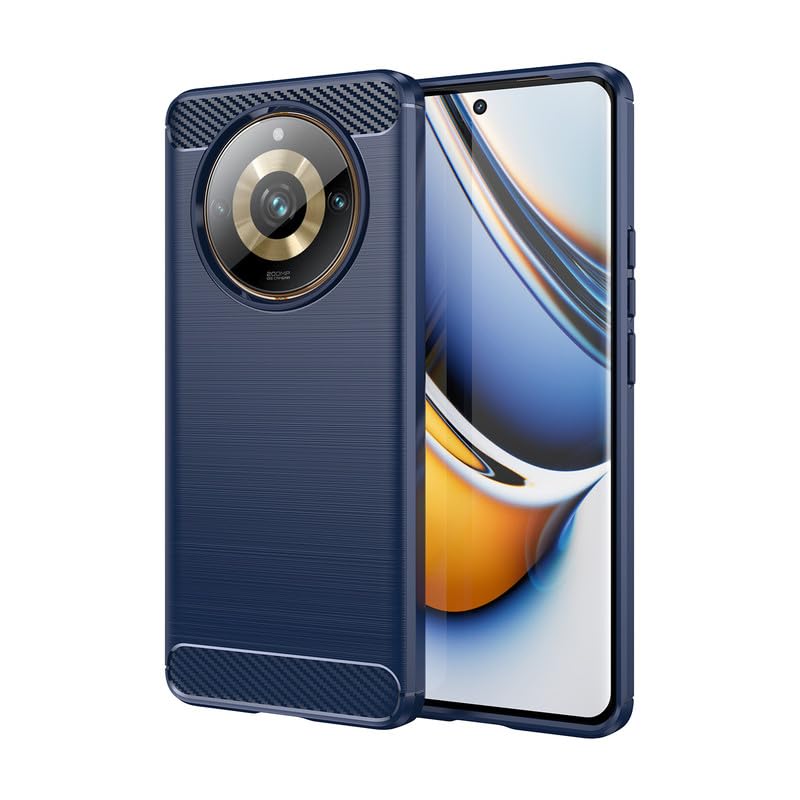 Image of Basic Case for Realme 11 Pro /Narzo 60 Pro 5G /11 Pro Plus (Carbon Fibre Blue)