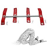 Doggy-Style Fesselstange, Bondage BDSM Spreiz-Stange mit Handfesseln/Armfesseln und Fussfesseln, rot - SEE-X Mod-Nr 12004