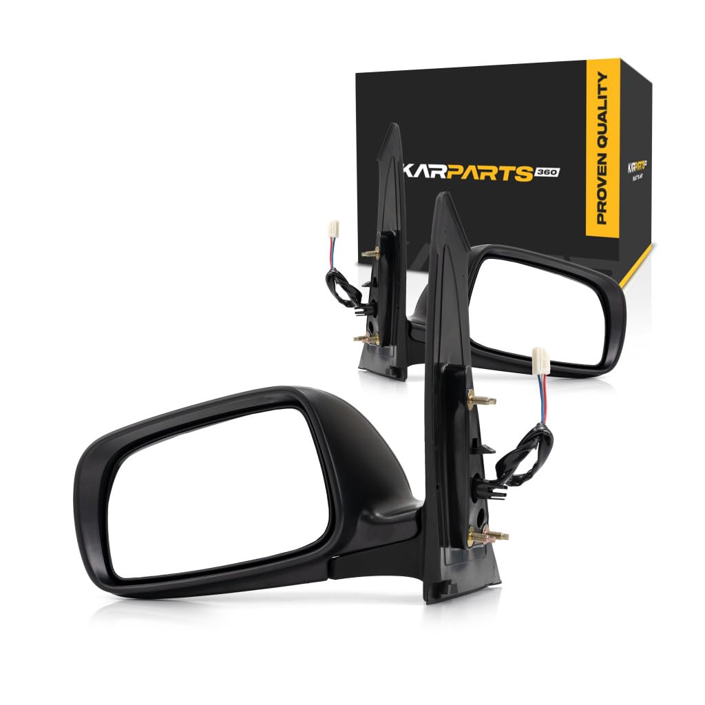 For Toyota Prius 2008 2009 Door Mirror Driver and Passenger Side | Pair | Power | Non-Heated | Paint To Match | Replacement For TO1320255, TO1321255 |