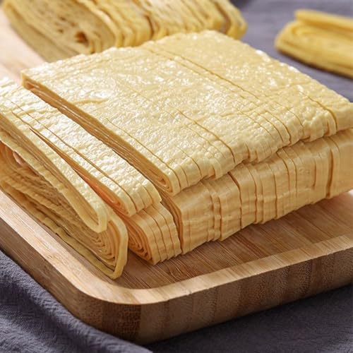 Handmade Baked Tofu Shredded Tofu - Dried Tofu Skin Silken Tofu Vegetarian Products 200 G 7 Oz Dry Goods Specialty Snacks, for Frying Stewing Boiling Soup - Thumbnail 4