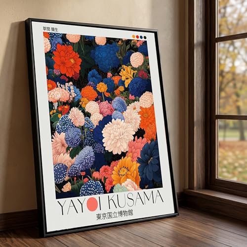 Décoration murale pour la maison Yayoi Kusama affiche florale 70x100