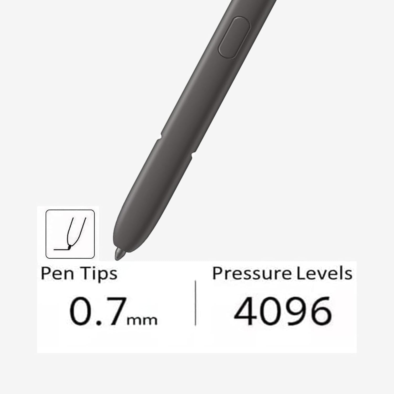 S Pen Penna Galaxy S24 Ultra di ricambio per Samsung Galaxy S24 Ultra 5G S Pen Penna Stilo con FunzioneBluetooth,colore: Nero (Titanium Black)
