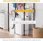 Porte-linge réglable, Crochets rotatifs,5-Tier,Black-Salle de blanchisserie Organisateurs et de stockage,Rustproof Steel63.8" Large,Douce lourde,Rack une linge pour la blanchisserie