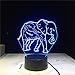 Produktbild Tanz Elefant Erstaunliches Nachtlicht 3D LED USB Tischlampe Kinder Geburtstagsgeschenk Nachtzimmer Dekoration